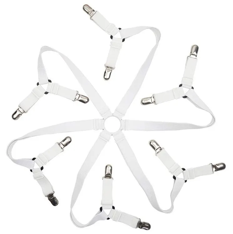12-Pack Non-Slip Bed Sheet Clips – Heavy Duty Hexagon Sheet Fasteners for Sofa Covers, Mattress Protectors & Duvets, Strong Grip Clamps to Keep Sheets in Place